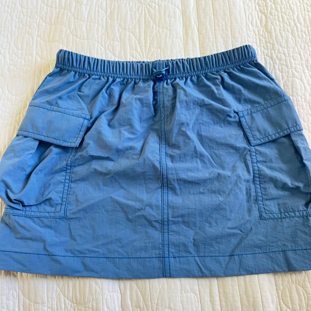blue cargo skirt
